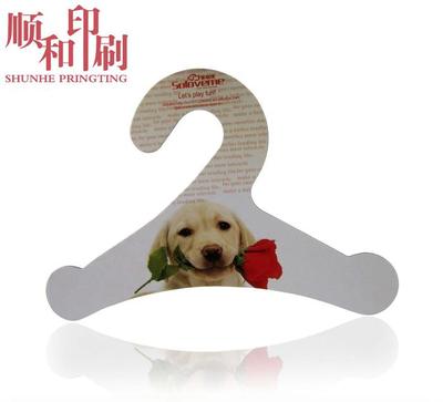 无锡包装厂 定制优质双层纸板衣架 环保宠物服装纸质衣架印